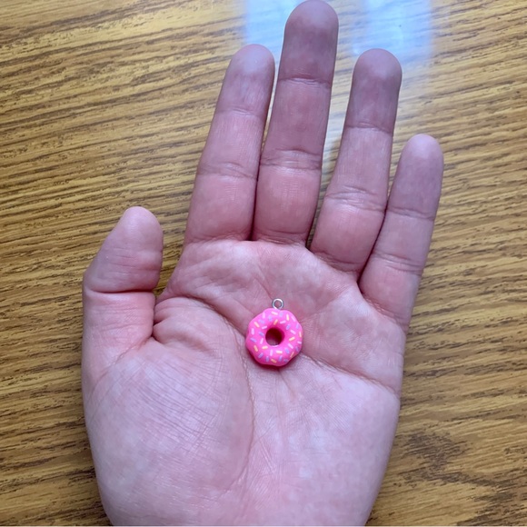 Pink Donut Charm Pendant - Picture 6 of 7